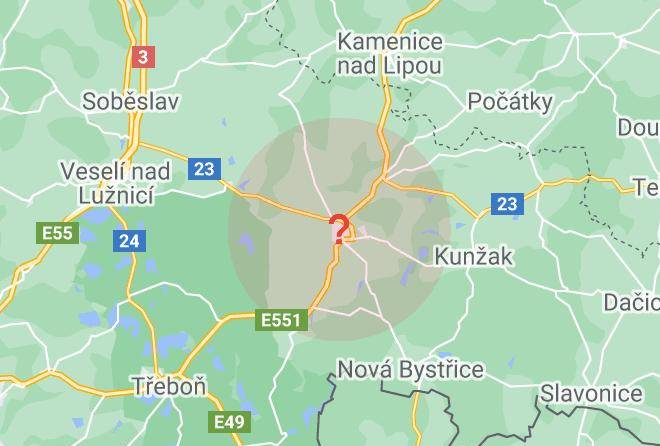 Jindrichuv Hradec - Vila Rudi Maps