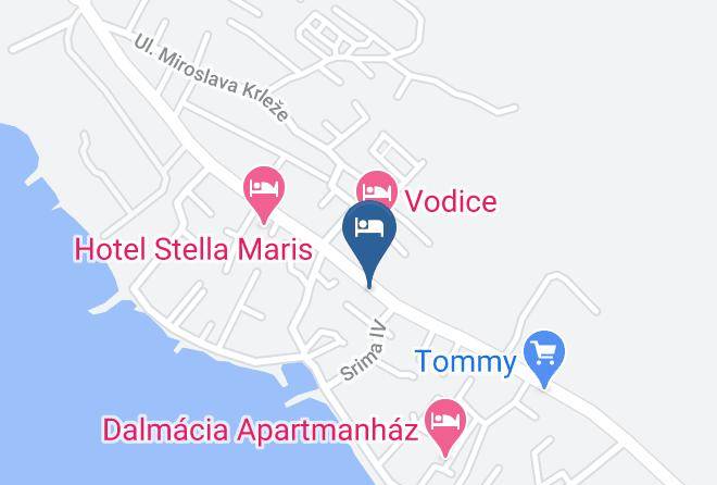Vodice - Vila Ruza Vodice Maps