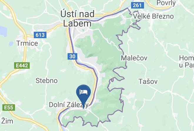 Usti Nad Labem - Vila Sebuzin Maps