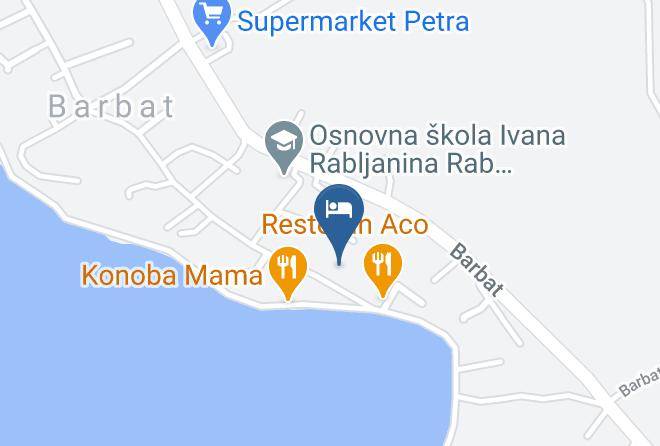 Rab - Vila Stedul Maps