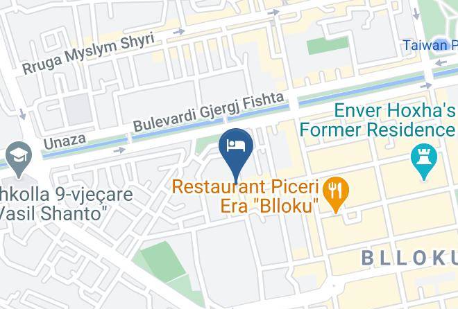 Tirana - Vila Tako Boutique Hotel & Restaurant Maps