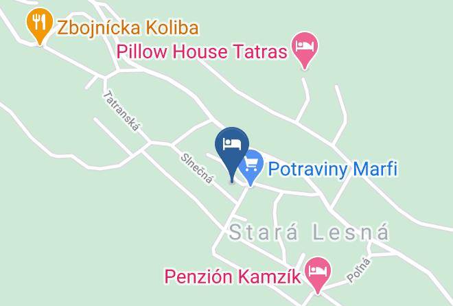 Kezmarok - Vila Tatra Maps