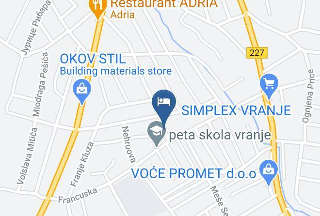 Pcinja District - Vila Tehno Gold Vranje Maps