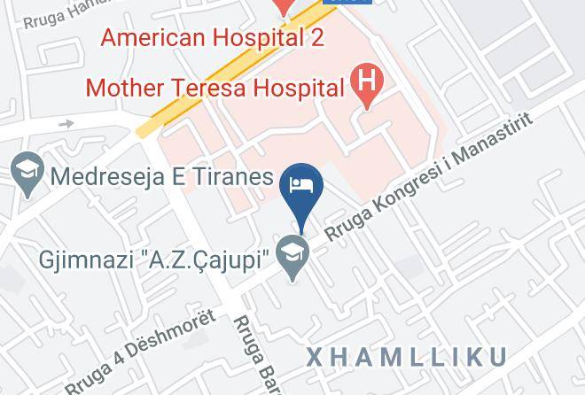 Tirana - Vila Verde Hotel Maps