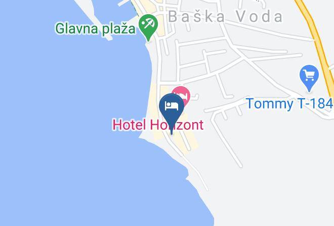 Baska Voda - Vila Verica Maps