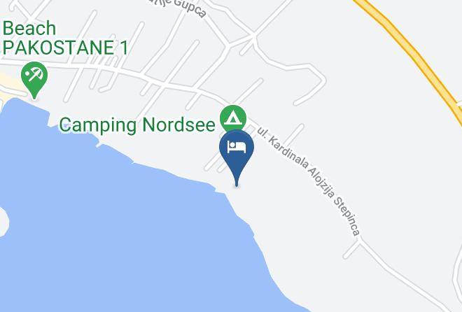Pakostane - Vilcam Urlaub Am Meer Mit Herz Und Hund Maps