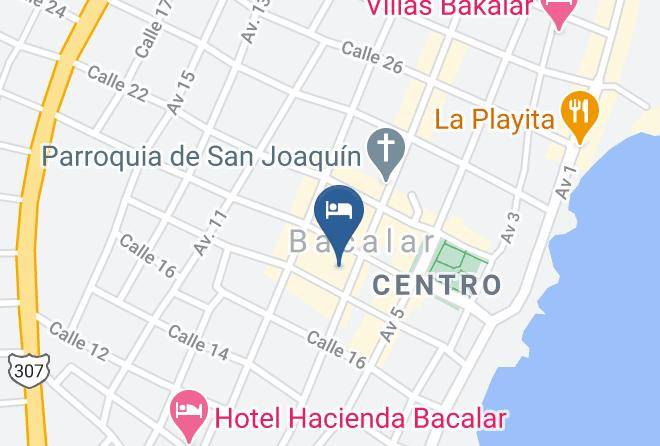 Bacalar - Toto Blue Hotel Boutique Maps