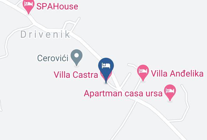 Villa Castra Map - Primorje Gorski - Vinodol