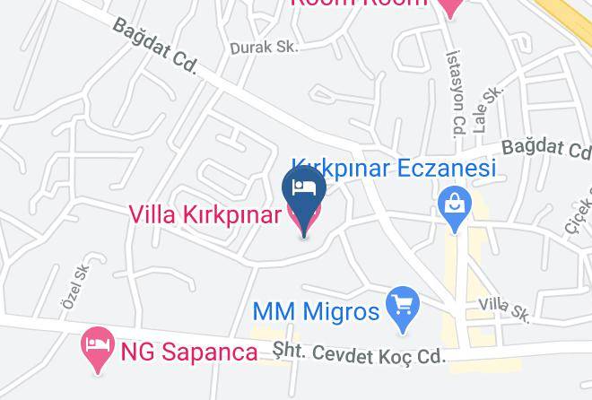 Sapanca - Kirkpinar Konaklama Maps