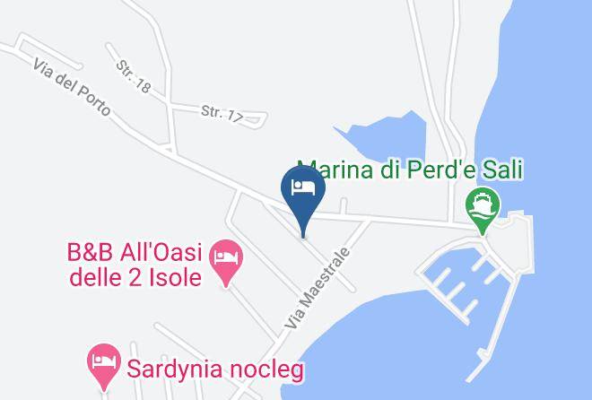 Villa Margherita Map - Sardinia - Cagliari