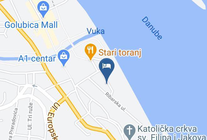 Vukovar - Vila Rosa B & B Maps