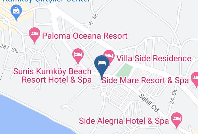 Manavgat - Villa Side Hotel Maps