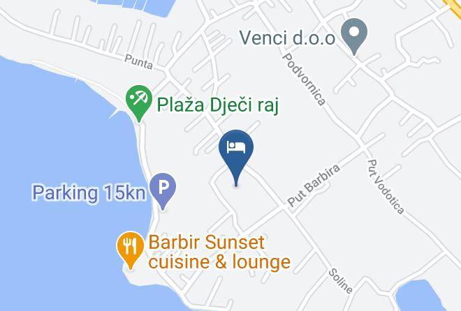 Villa Suncica Map - Zadar - Sukosan