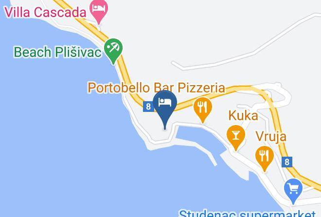 Villa Vendelina Map - Split Dalmatia - Podgora