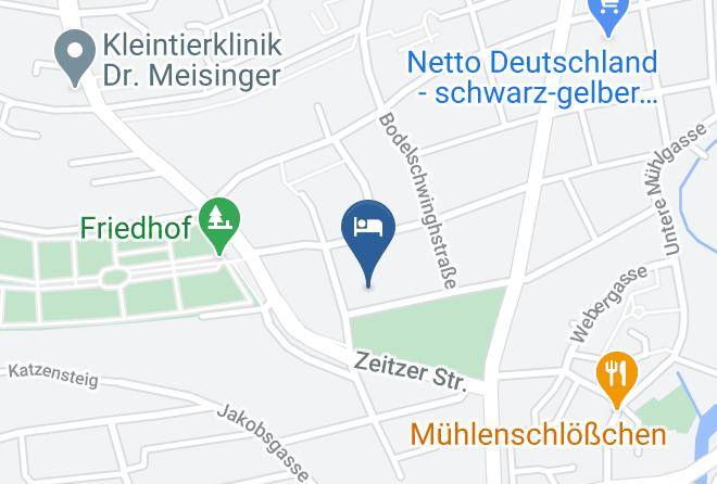 Zwickau - Hotel Vier Jahreszeiten Cornelia Gabor Maps