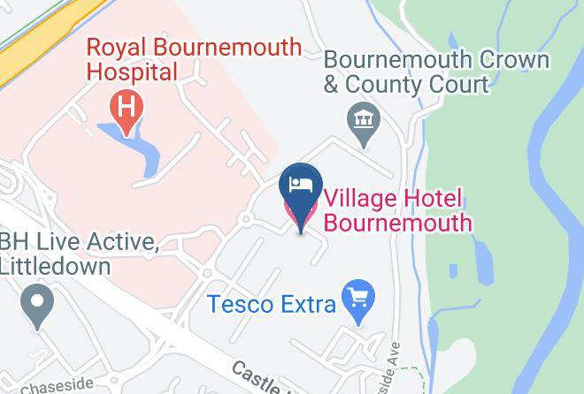 Village Hotel Bournemouth Map