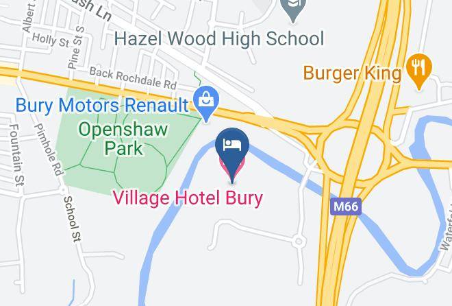 Village Hotel Bury Map