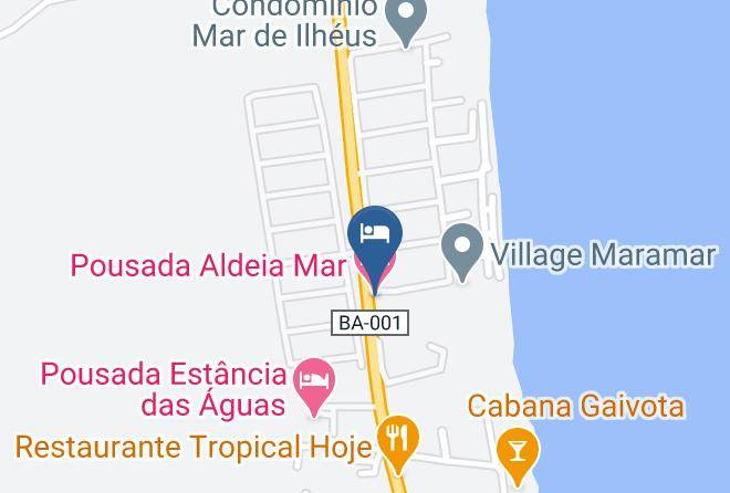 Ilheus - Pousada Aldeia Mar Maps