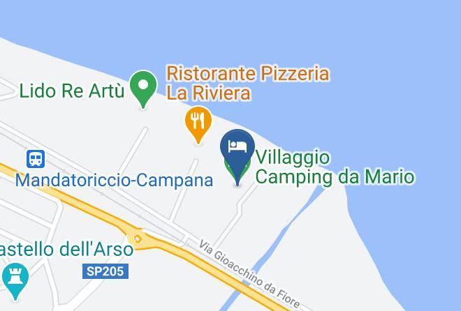 Villaggio Camping Da Mario Map - Calabria - Cosenza