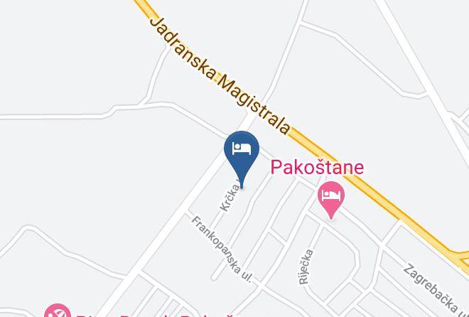 Pakostane - Villas Garamm Resort Maps
