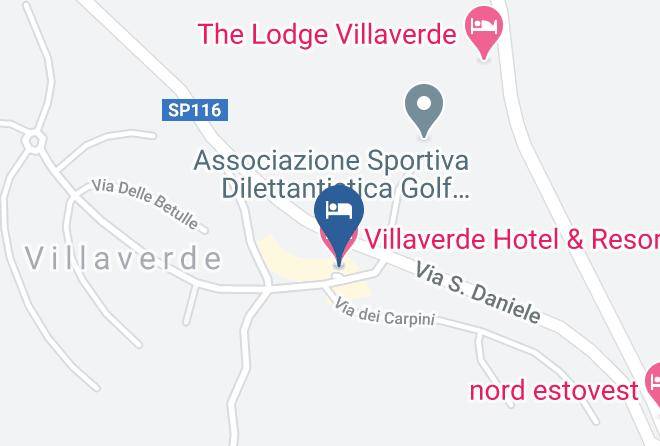 Udine - Villaverde Hotel & Resort Maps