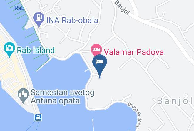 Rab - Ville Arbia Maps
