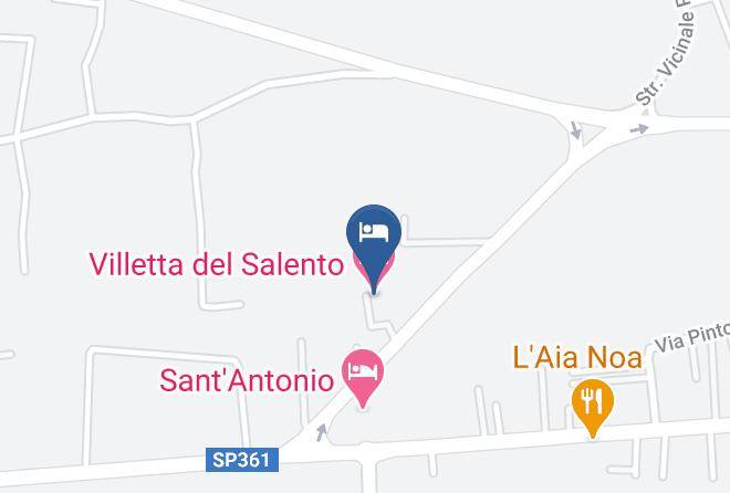 Villetta Del Salento Mapa - Apulia - Lecce
