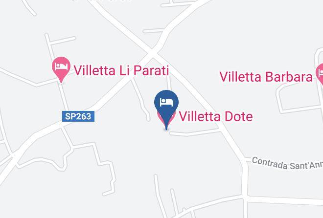 Lecce - Villetta Dote Maps