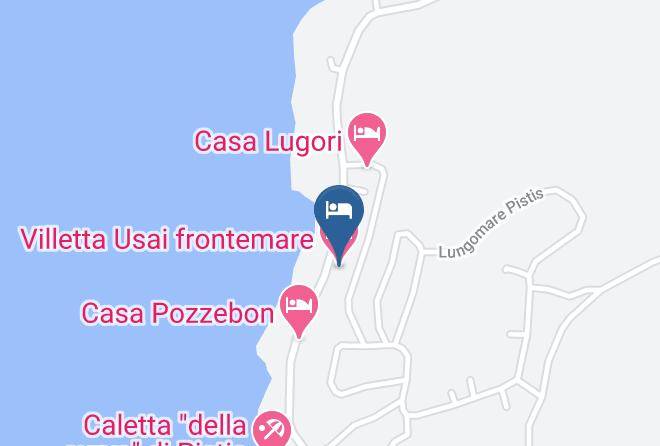 Province Of South Sardinia - Villetta Usai Frontemare Maps