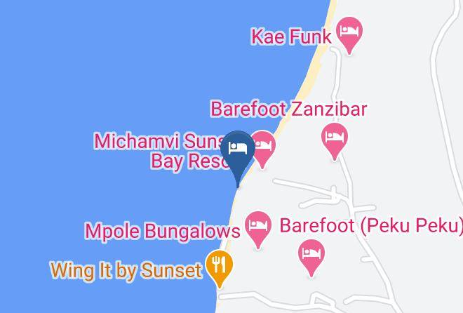Zanzibar South - Villla Michamvi Kae Beach Maps