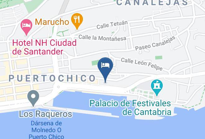 Santander - Hotel Vincci Puertochico Maps