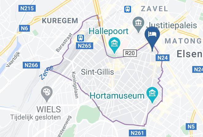 Sint Gillis - Vintage Hotel Brussels Maps