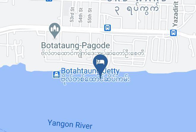 Yangon West - Vintage Luxury Yacht Hotel Maps