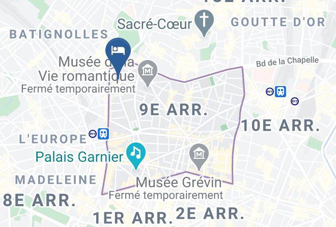 Hotel Vintimille Paris Map