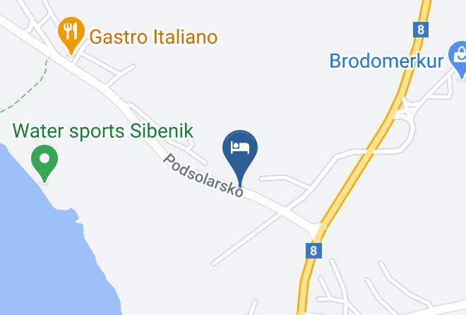 Sibenik - Vip Exclusive Rehabilitacija Sibenik Maps
