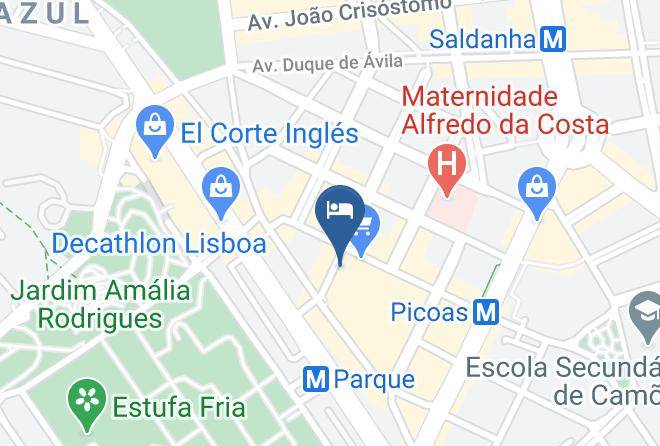 Lisbon - Vip Executive Picoas Hotel Maps