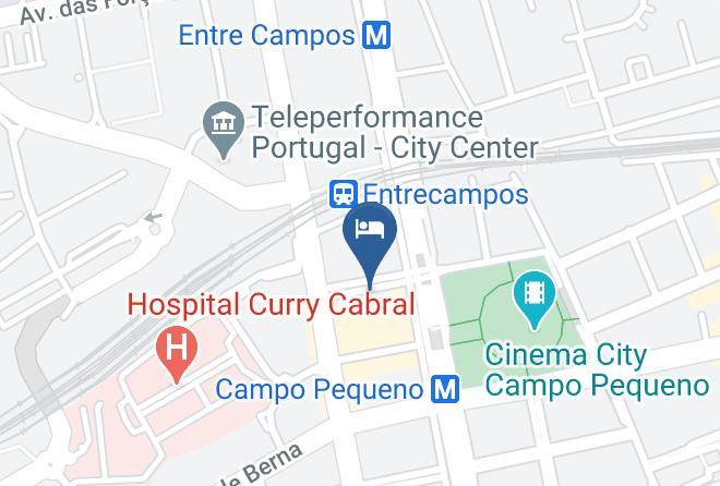 Lisbon - Vip Inn Berna Hotel Maps