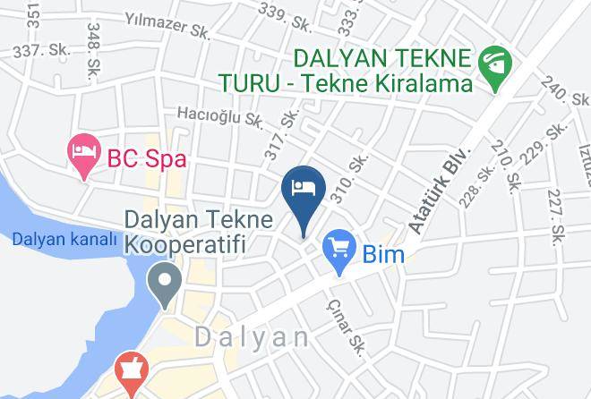 Ortaca - Vira Hotel Dalyan Maps