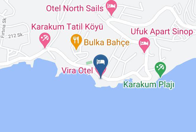 Sinop - Vira Otel Maps