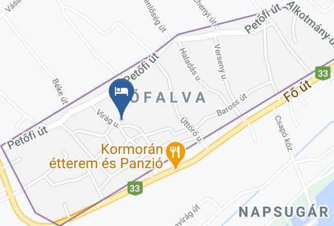 Poroszlo - Viragos Vendeghaz Maps
