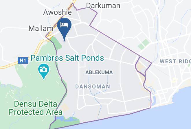 Accra - Vis A Vis Hotel Ghana Maps