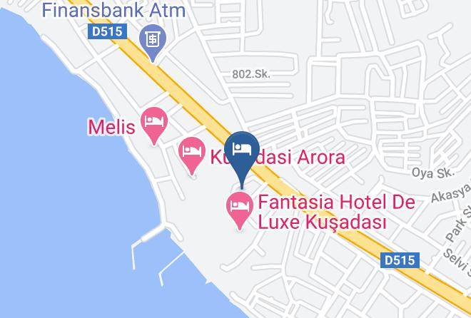 Kusadasi - Blue Vista Hill Hotel Maps
