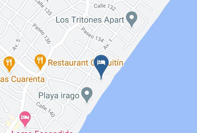 Villa Gesell - Vista Hotel De Playa Maps