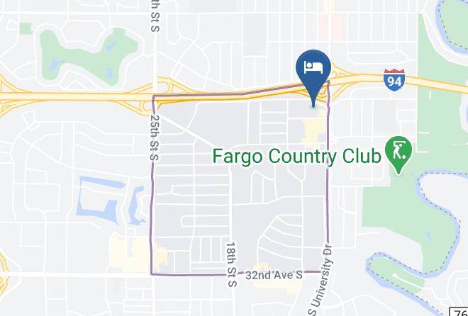 Vista Inn & Suites Fargo North Dakota Map