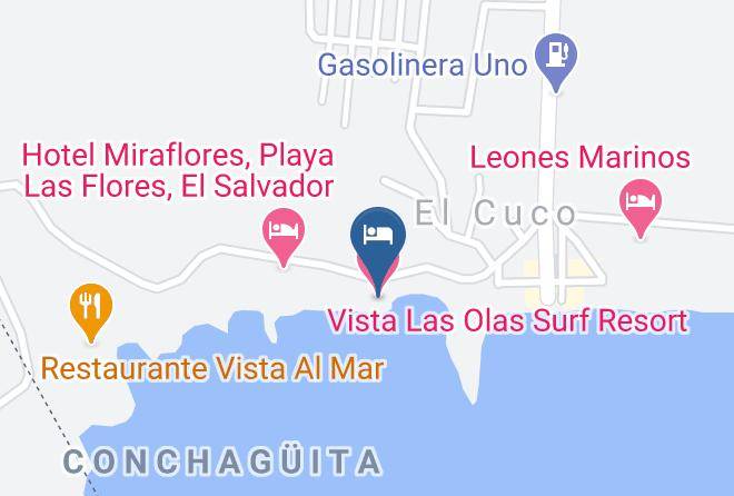 Chirilagua - Vista Las Olas Surf Resort Maps