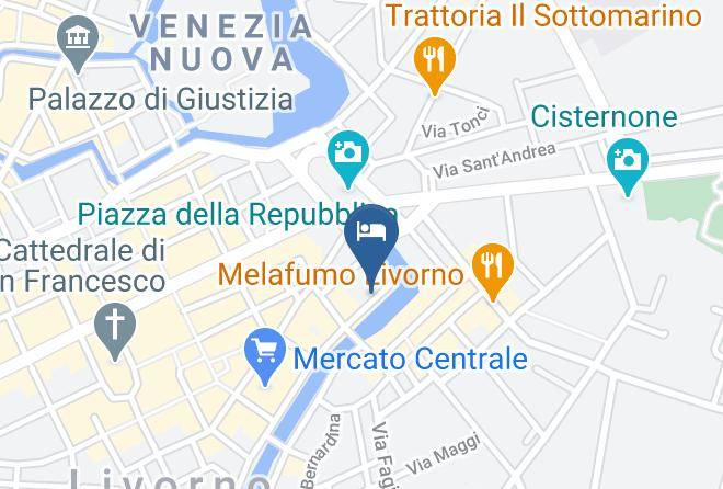 Leghorn - Vista Sul Fosso Reale Maps