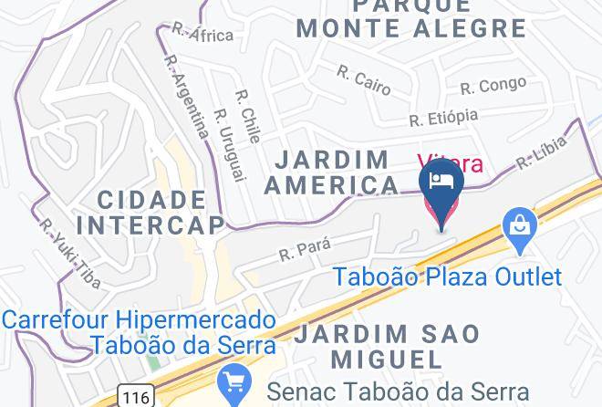 Taboao Da Serra - Vitara Motel Maps