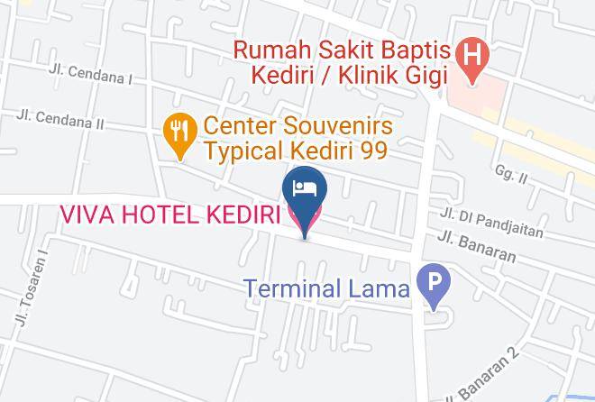 Kota Kediri - Viva Hotel Kediri Maps