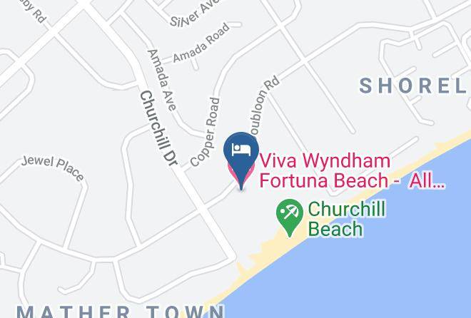 Viva Wyndham Fortuna Beach All Inclusive Resort Map