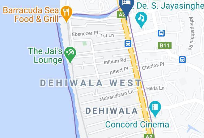 Colombo - Viveka Hotel Colombo Maps